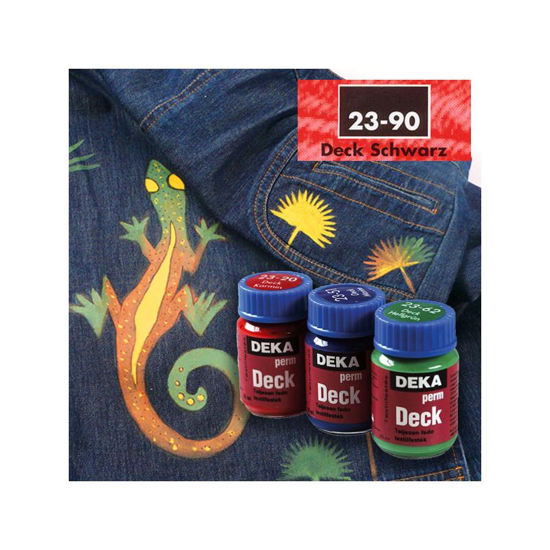 Deka Perm Deck fedő textilfesték sötét anyagra - 90 fekete
