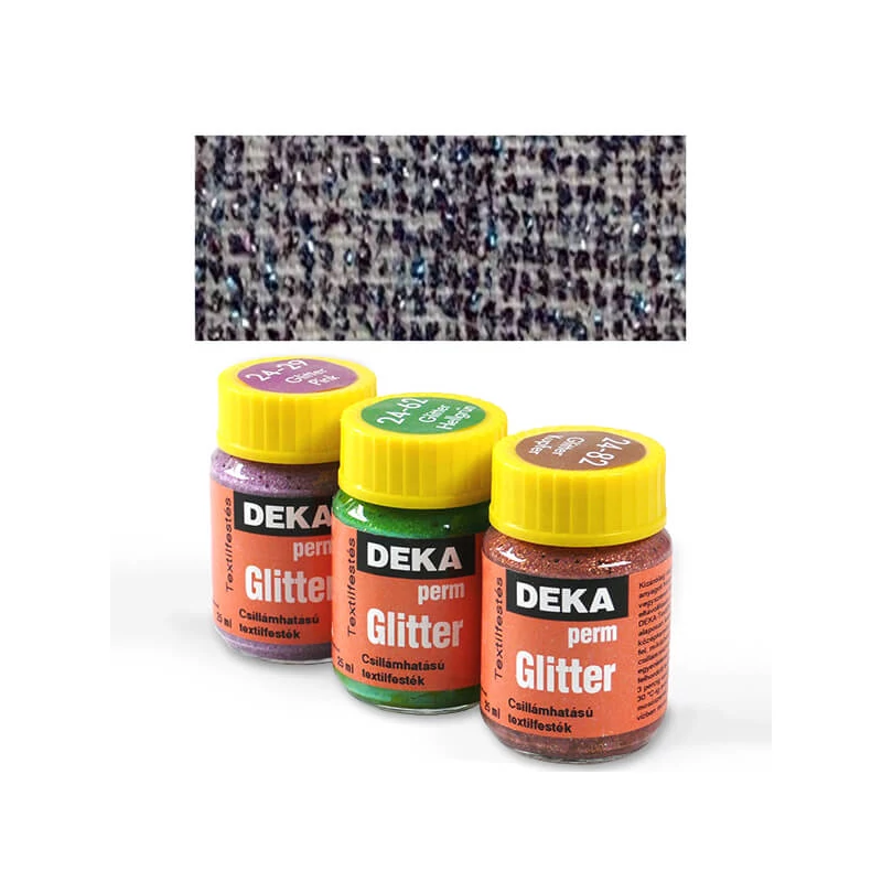 Deka Perm Glitter csillámos textilfesték 25 ml - 98 konfetti