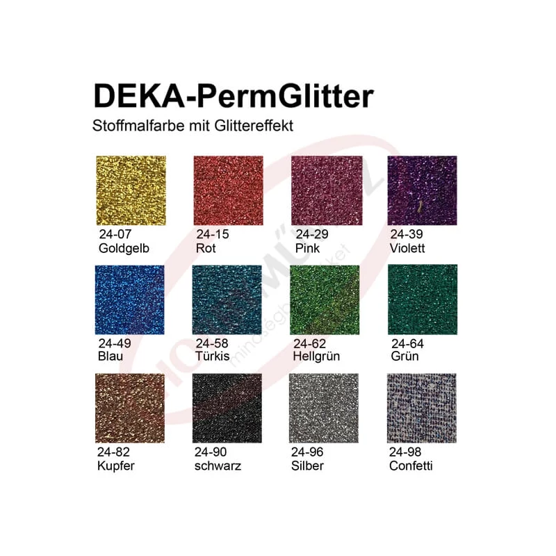 Deka Perm Glitter csillámos textilfesték 25 ml - 98 konfetti