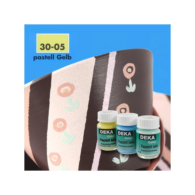 Deka Color pasztell lakk fényes akrilfesték 25 ml - 05 pasztellsárga