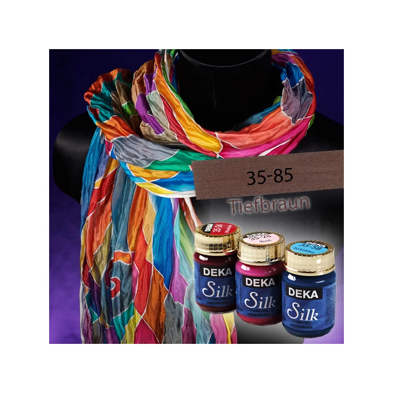 Deka Silk selyemfesték 25 ml - 85 sötétbarna