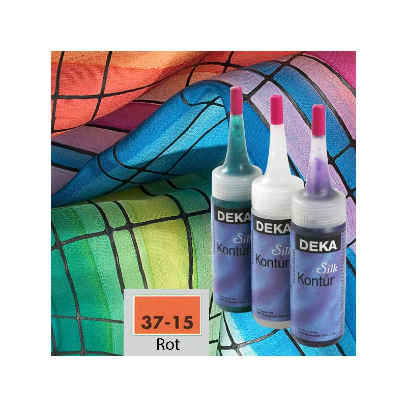 Deka Silk selyemkontúr 30 ml - 15 piros