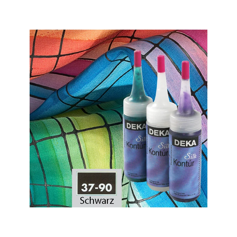 Deka Silk selyemkontúr 30 ml - 90 fekete