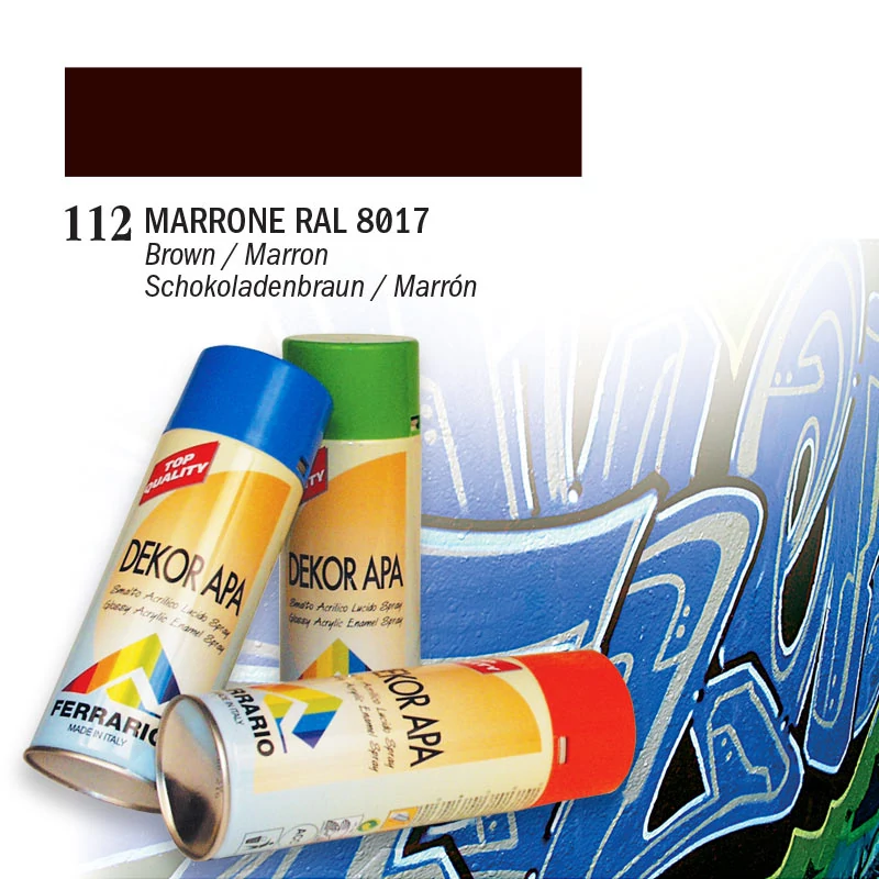 Dekor APA akrilfesték spray, 400 ml - 112, marrone