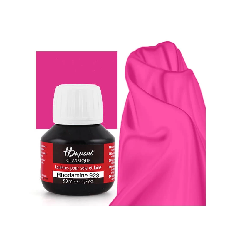 H Dupont Classique gőzfixálós selyemfesték 50 ml - 923 rhodamine rózsaszín