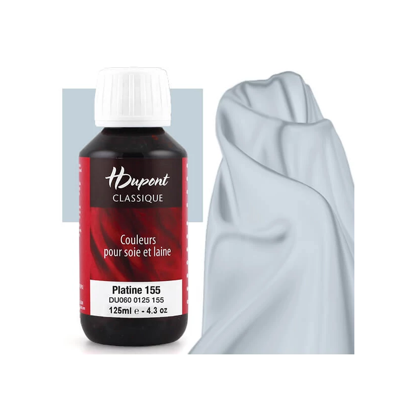 H Dupont Classique gőzfixálós selyemfesték 125 ml -155 platina, platimun