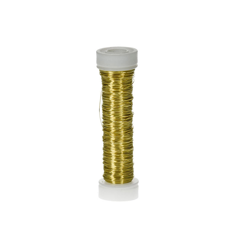 Ékszer drót, 0,3 mm, 25 m - metál arany