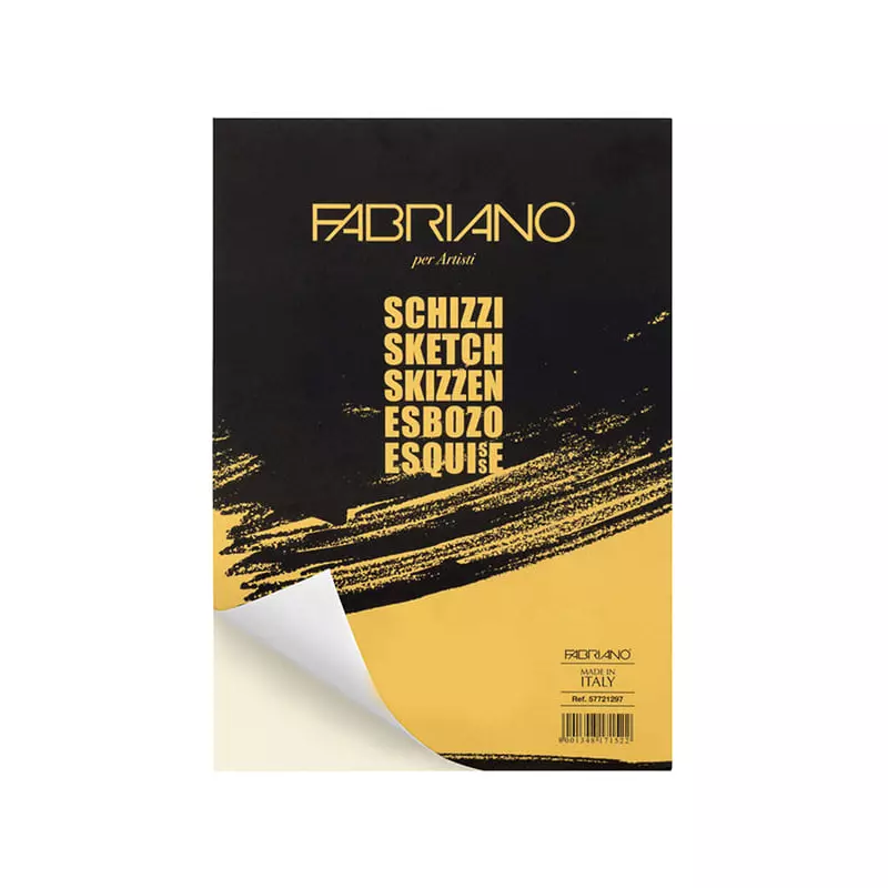 Fabriano Schizzi rajz -és vázlattömb, 90 g, 60 lap, A5, ragasztott