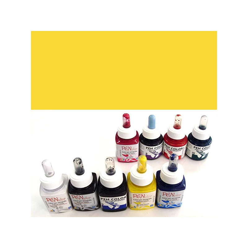 Ferrario Pen Color retuspisztoly festék, 50 ml - 04, indian yellow
