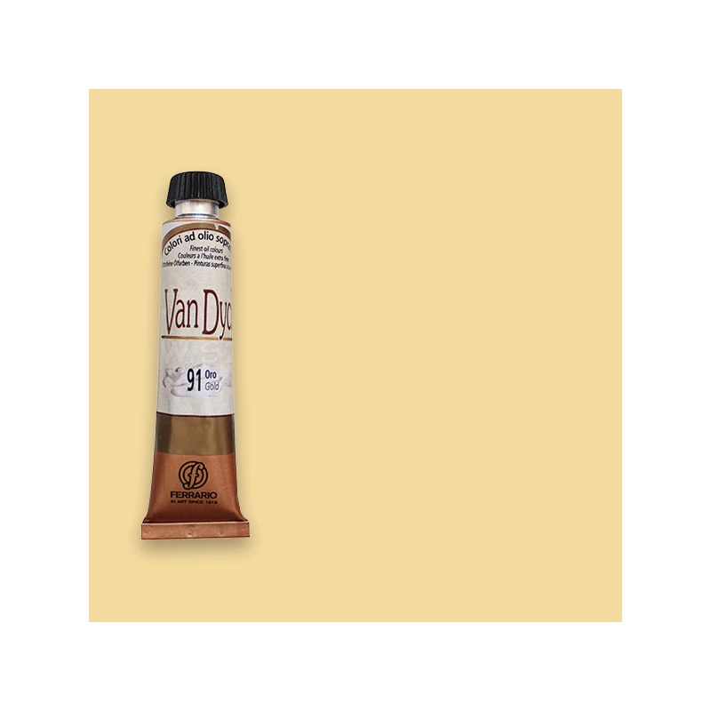 Ferrario Van Dyck olajfesték, 20 ml - 07, naples yellow deep