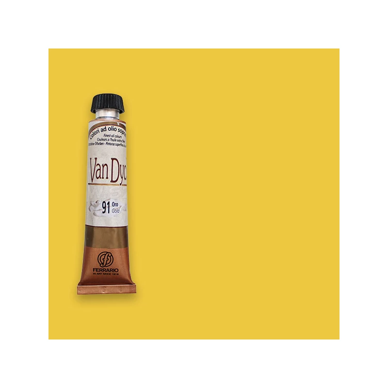 Ferrario Van Dyck olajfesték, 20 ml - 08, chrome yellow light