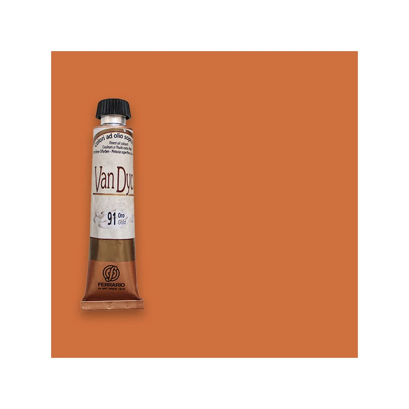 Ferrario Van Dyck olajfesték, 20 ml - 11, chrome yellow orange