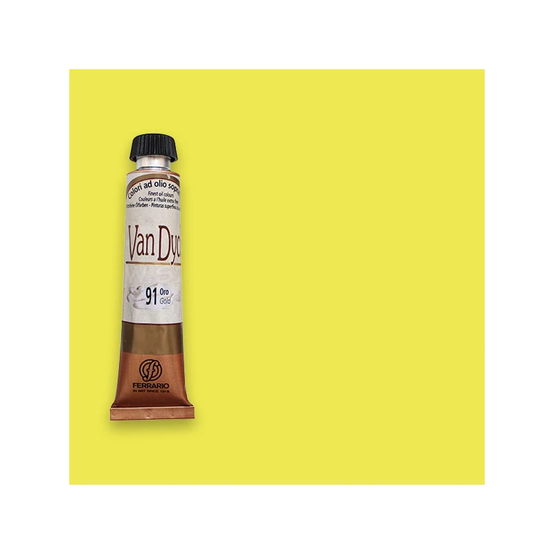 Ferrario Van Dyck olajfesték, 20 ml - 12, cadmium yellow lemon