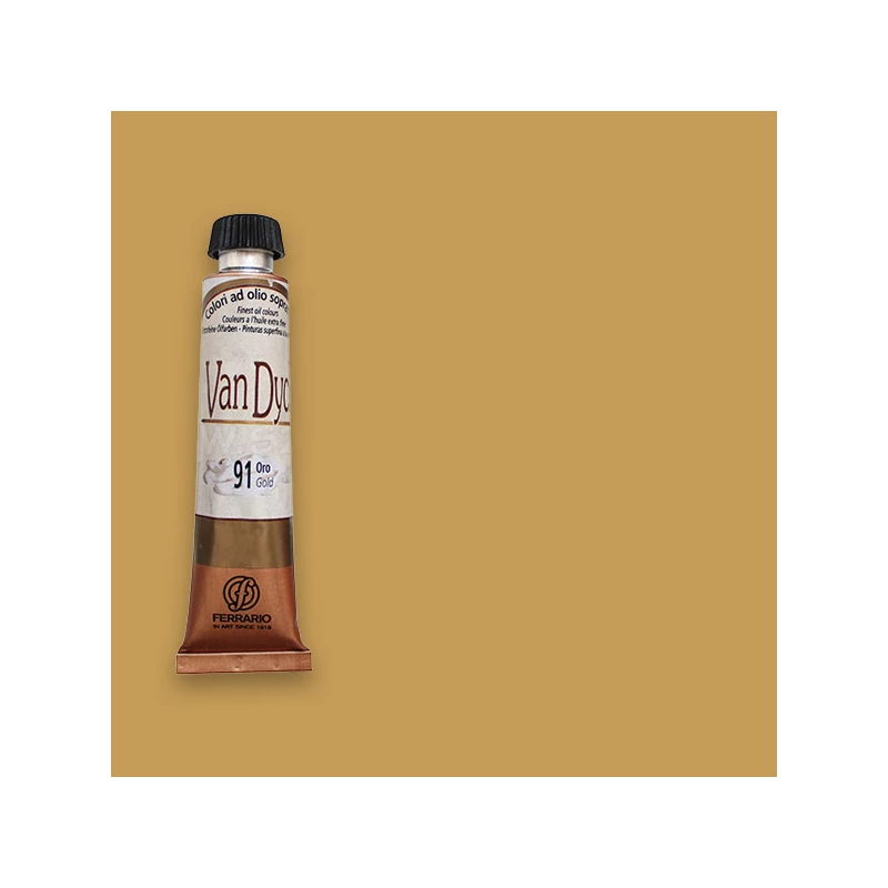 Ferrario Van Dyck olajfesték, 20 ml - 22, yellow ochre light