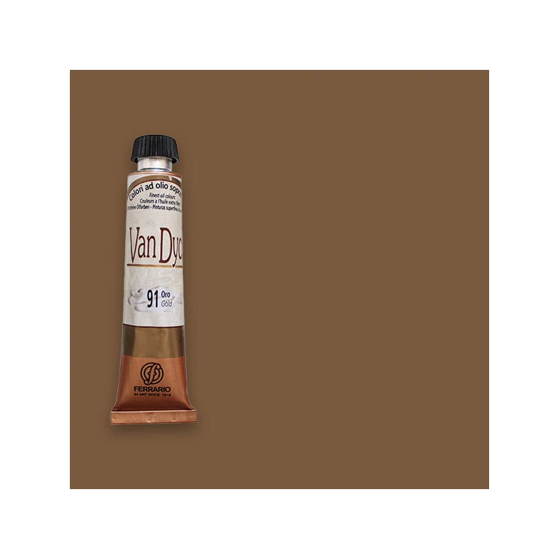 Ferrario Van Dyck olajfesték, 20 ml - 26, raw sienna