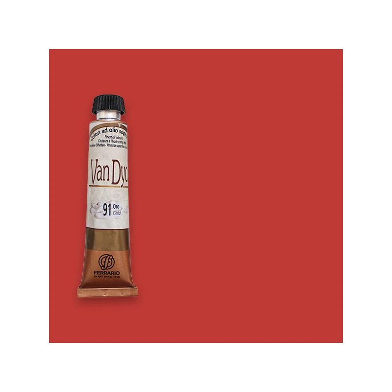 Ferrario Van Dyck olajfesték, 20 ml - 30, vermilion deep