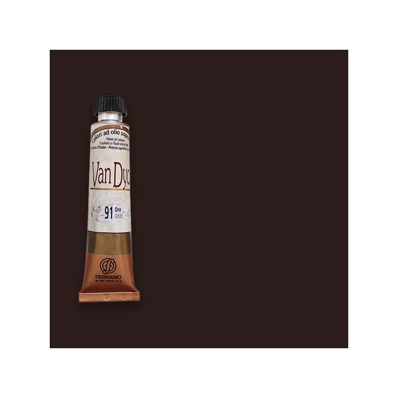 Ferrario Van Dyck olajfesték, 20 ml - 34, caput mortuum