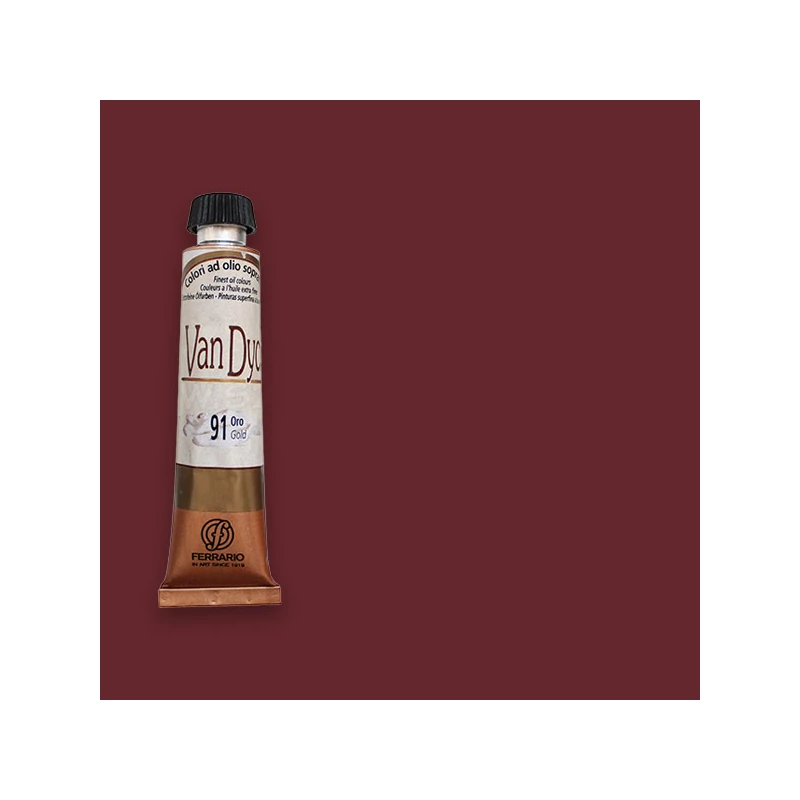 Ferrario Van Dyck olajfesték, 20 ml - 39, rose madder deep