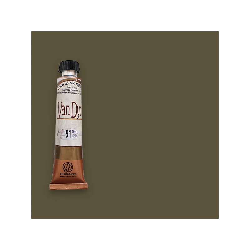 Ferrario Van Dyck olajfesték, 20 ml - 71, green earth ancient