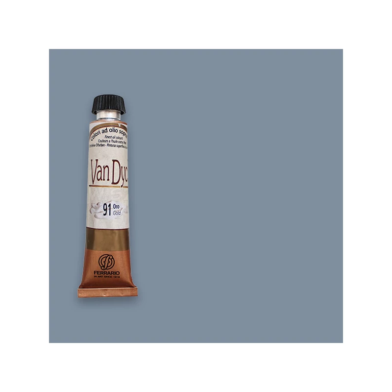 Ferrario Van Dyck olajfesték, 20 ml - 81, payne's grey