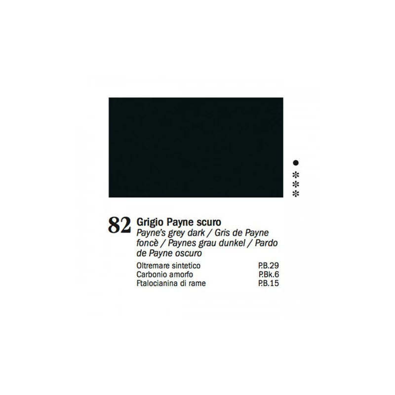 Ferrario Van Dyck olajfesték, 60 ml - 82, payne's grey deep