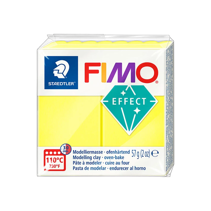 FIMO Neon Effect süthető gyurma, 57 g - neon sárga (8010-101)