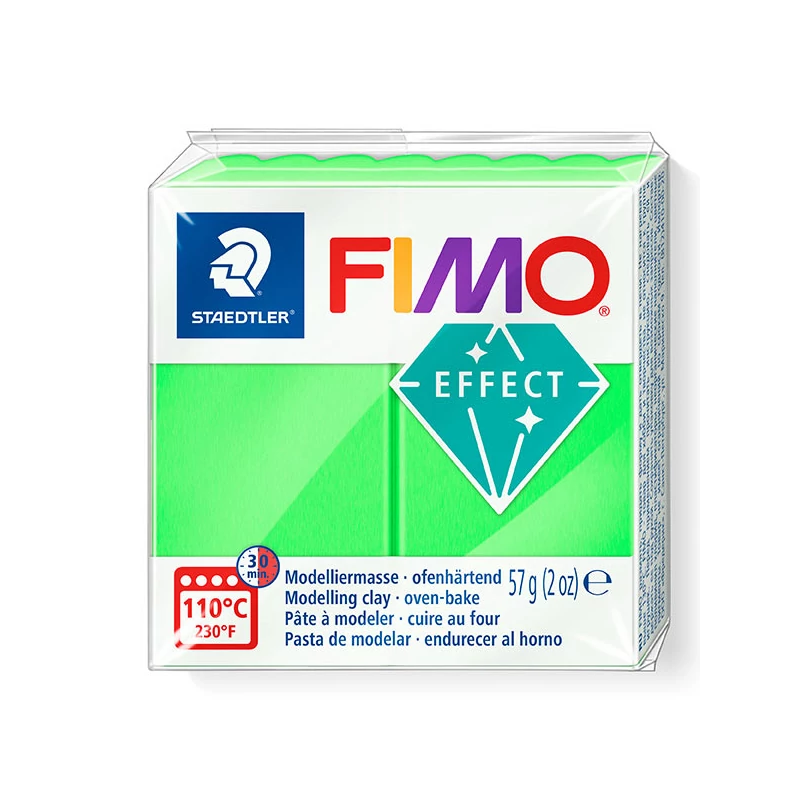 FIMO Neon Effect süthető gyurma, 57 g - neon zöld (8010-501)