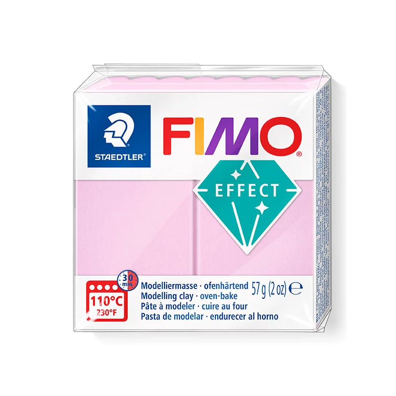 FIMO Effect süthető gyurma, 57 g - pasztell rózsaszín (8020-205)