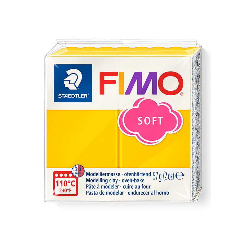 FIMO Soft süthető gyurma, 57 g - napsárga (8020-16)