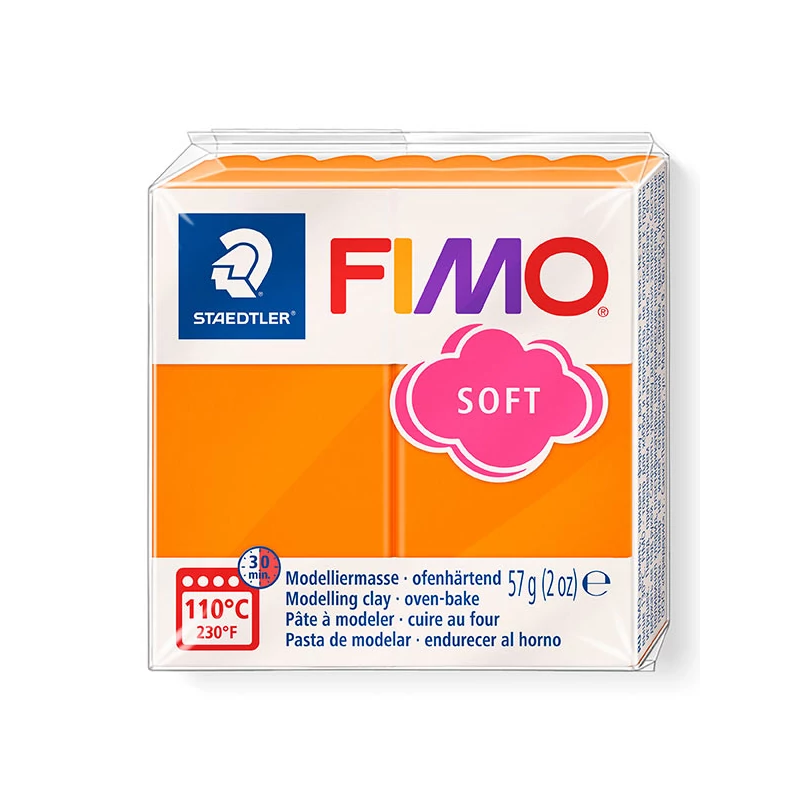 FIMO Soft süthető gyurma, 57 g - mandarin (8020-42)