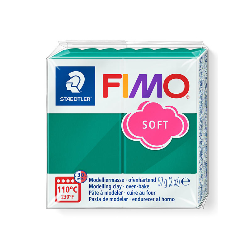 FIMO Soft süthető gyurma, 57 g - smaragd (8020-56)