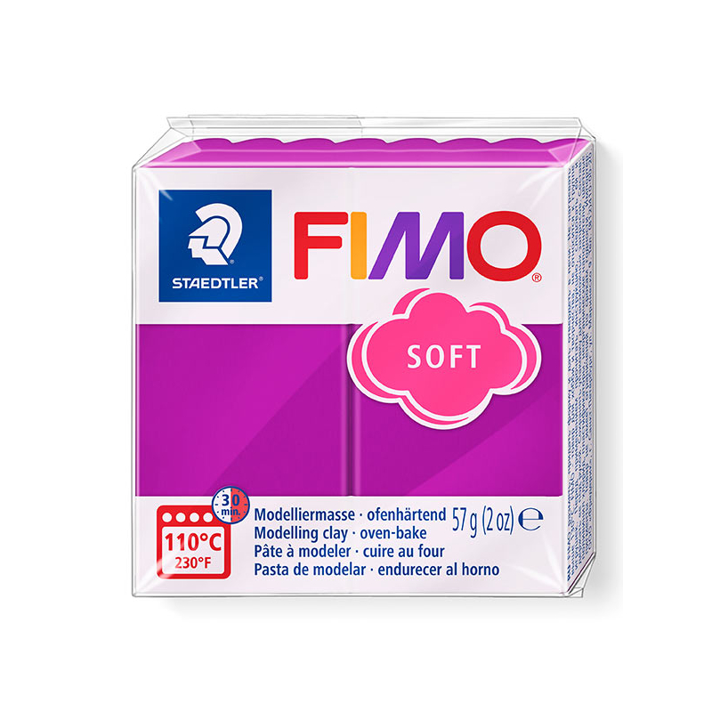FIMO Soft süthető gyurma, 57 g - bíborlila (8020-61)