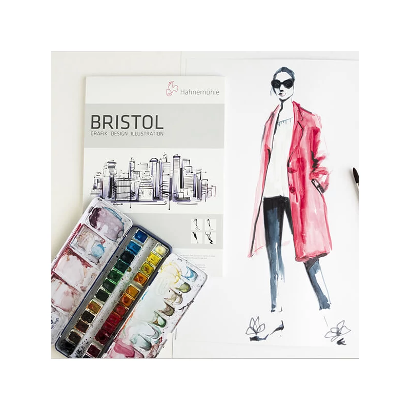 Hahnemühle Bristol rajztömb, 250 g, 20 lap - A4