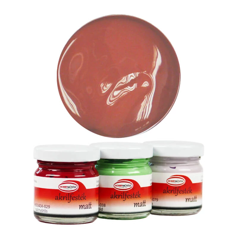 Hobbyművész akrilfesték 40 ml - matt 016 égetett sziena