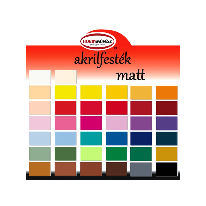 Hobbyművész akrilfesték, 40 ml - matt, 008, kobaltkék