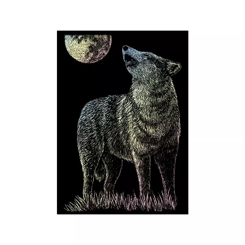 Farkas holográf karckép, 12x18 cm