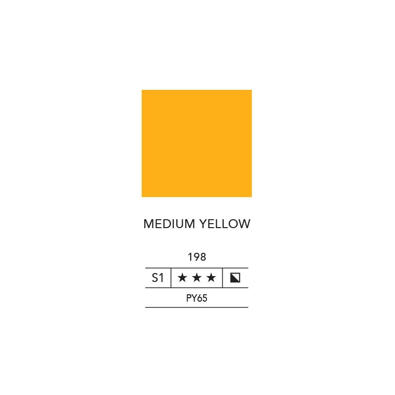 L&B Fine Oil olajfesték, 40 ml - 198, medium yellow