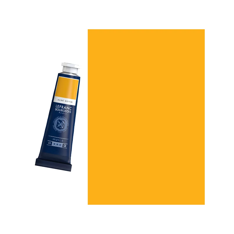 L&B Fine Oil olajfesték, 40 ml - 198, medium yellow