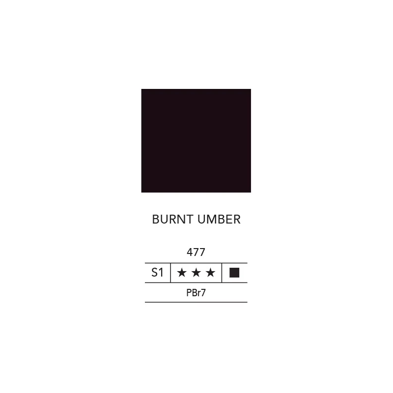 L&B Fine Oil olajfesték, 40 ml - 477, burnt umber