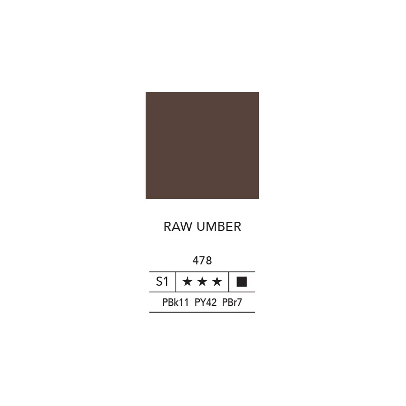 L&B Fine Oil olajfesték, 40 ml - 478, raw umber