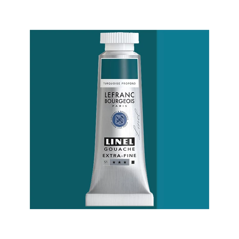 L&B Linel extra fine gouache festék, 14 ml - 070, turquoise deep
