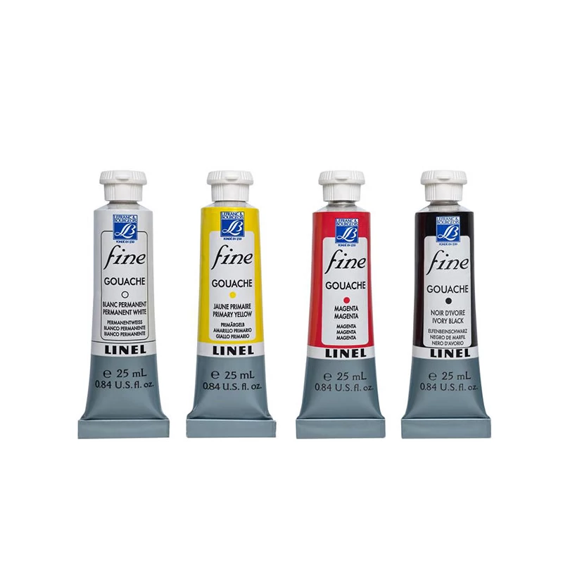 L&B Linel Fine gouache festék, 25 ml - különféle színekben