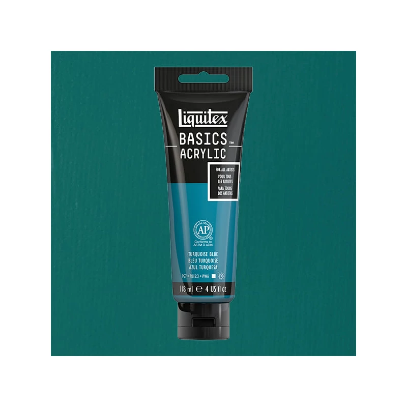 Liquitex Basics akrilfesték, 118 ml - 046, turquoise blue