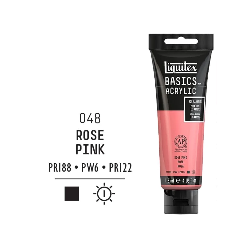 Liquitex Basics akrilfesték, 118 ml - 048, rose pink