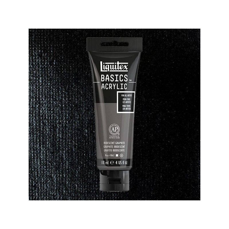 Liquitex Basics akrilfesték, 118 ml - 049, iridescent graphite