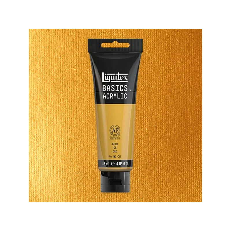 Liquitex Basics akrilfesték, 118 ml - 051, gold