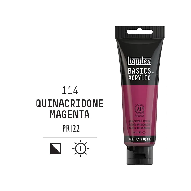 Liquitex Basics akrilfesték, 118 ml - 114, magenta quinacridone 