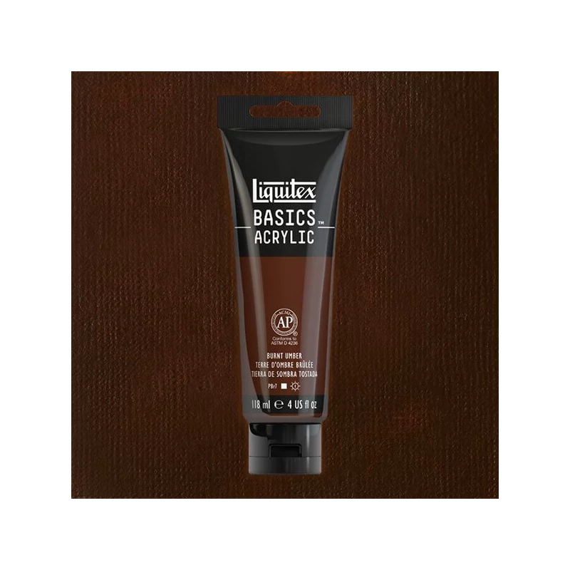 Liquitex Basics akrilfesték, 118 ml - 128, burnt umber