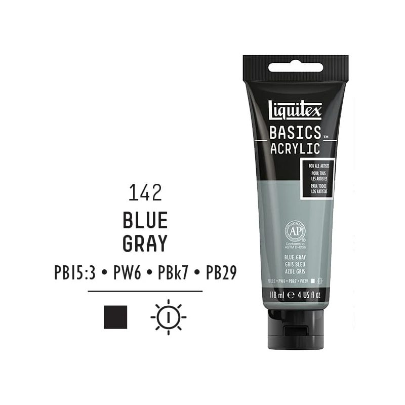 Liquitex Basics akrilfesték, 118 ml - 142, blue gray