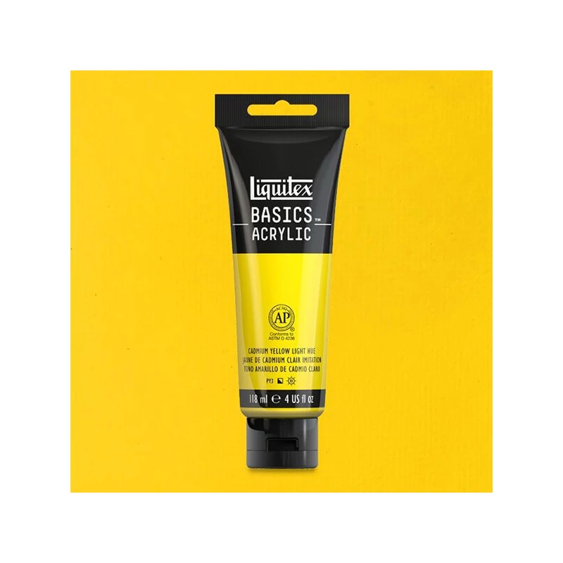 Liquitex Basics akrilfesték, 118 ml - 159, cadmium yellow light hue